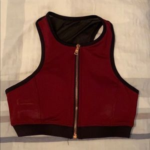 Forever 21 zip up sports bra